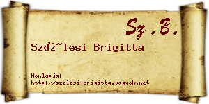 Szélesi Brigitta névjegykártya
